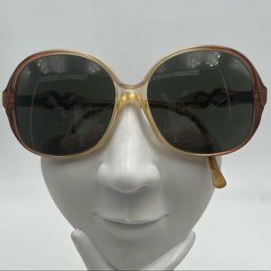 Vintage Brita Brown Oval Sunglasses Frames 048 119